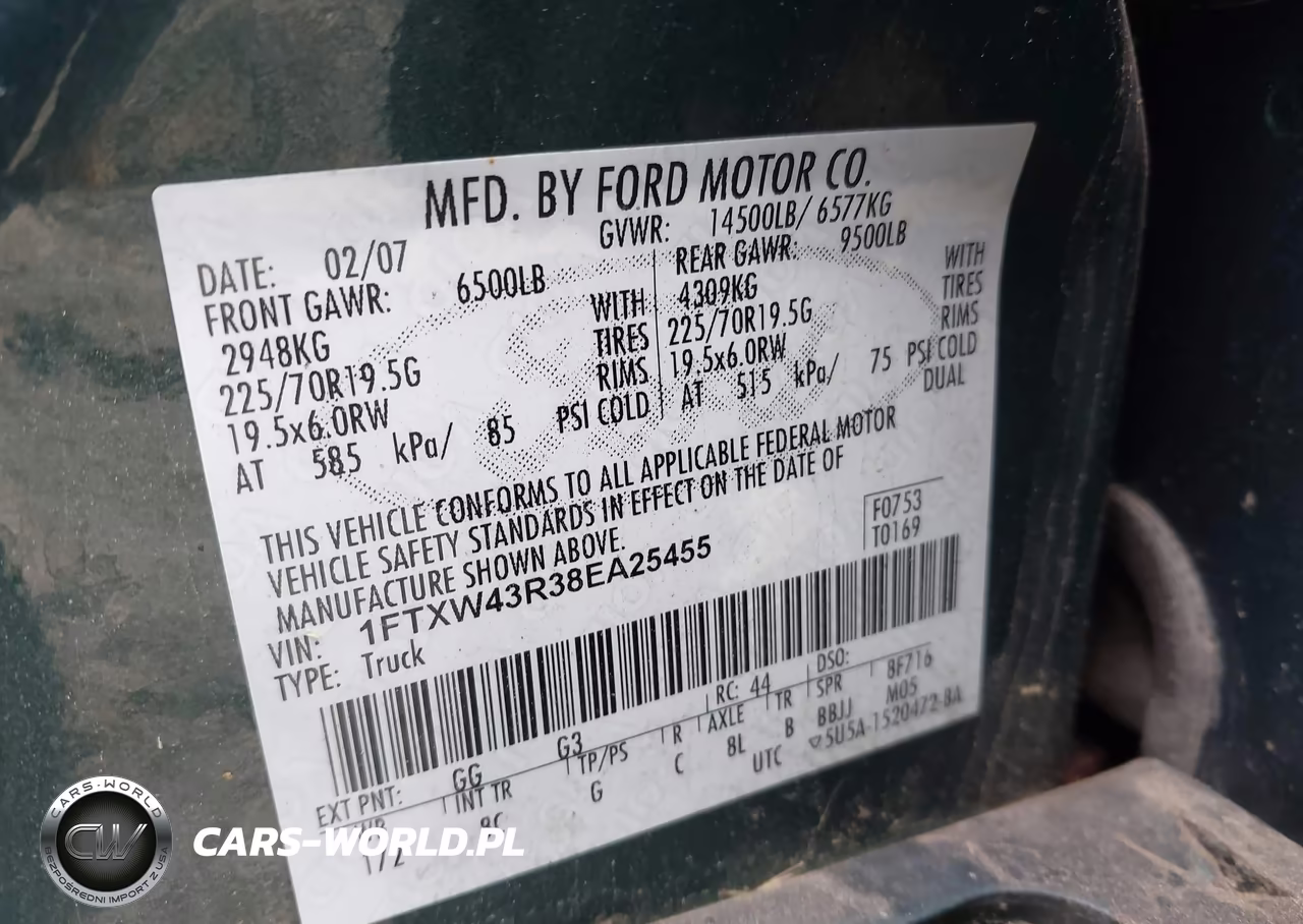 2008 Ford F-450 Lariat VIN:1FTXW43R38EA25455 - 8