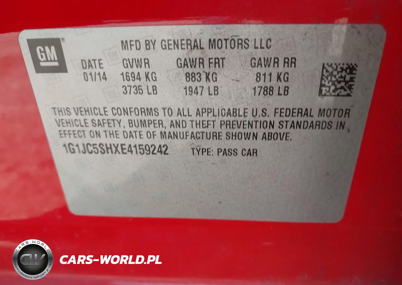 2014 Chevrolet Sonic Lt Auto VIN:1G1JC5SHXE4159242 - 9