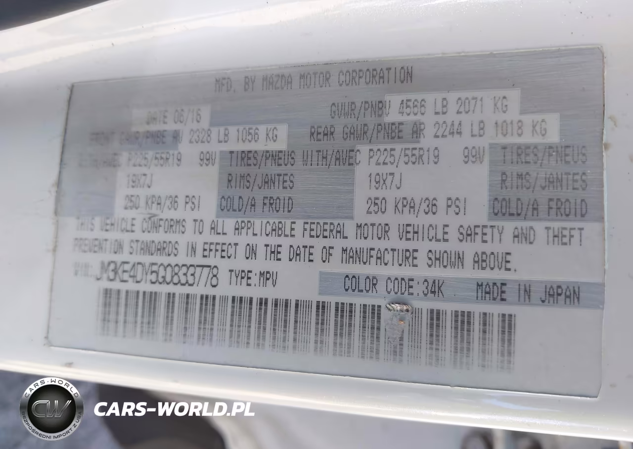 2016 Mazda Cx-5 Grand Touring VIN:JM3KE4DY5G0833778 - 9