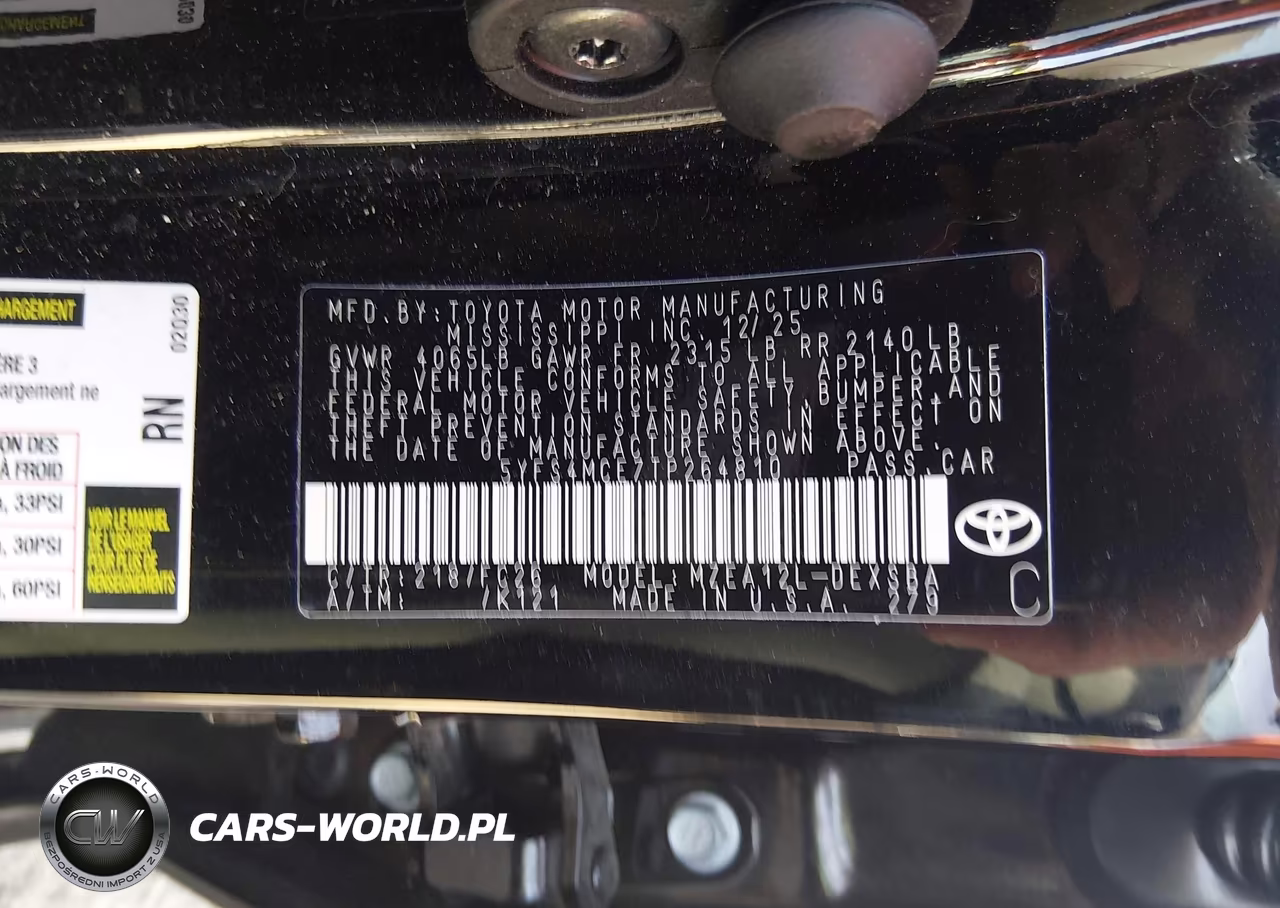 2026 Toyota Corolla Se VIN:5YFS4MCE7TP264810 - 9
