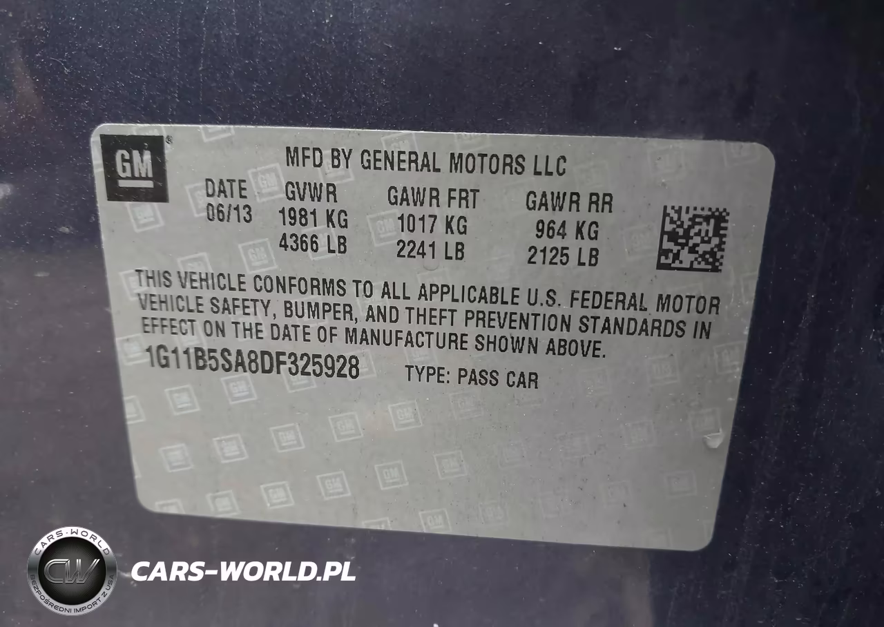2013 Chevrolet Malibu 1Ls VIN:1G11B5SA8DF325928 - 9