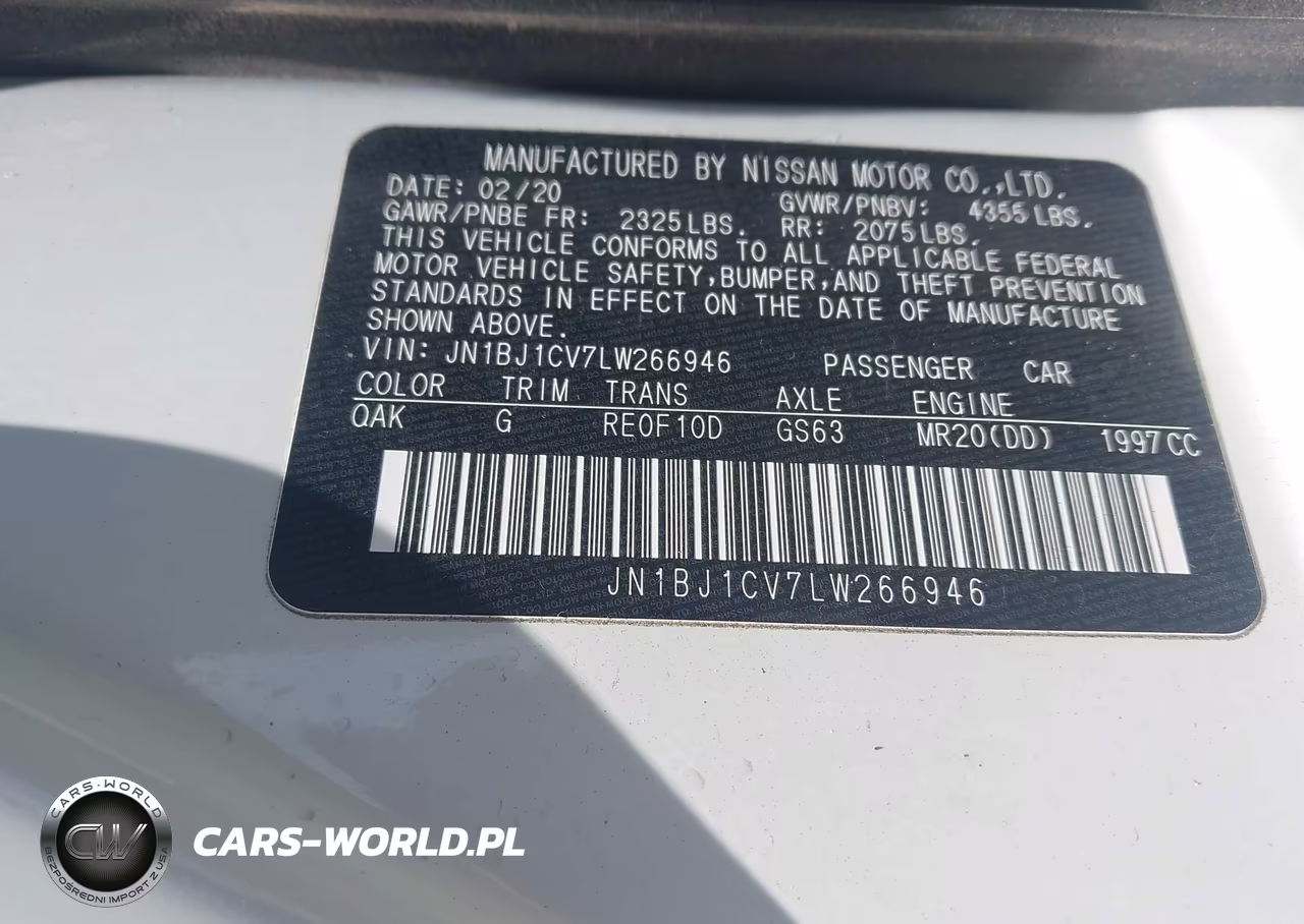 2020 Nissan Rogue Sport S Fwd Xtronic Cvt VIN:JN1BJ1CV7LW266946 - 9