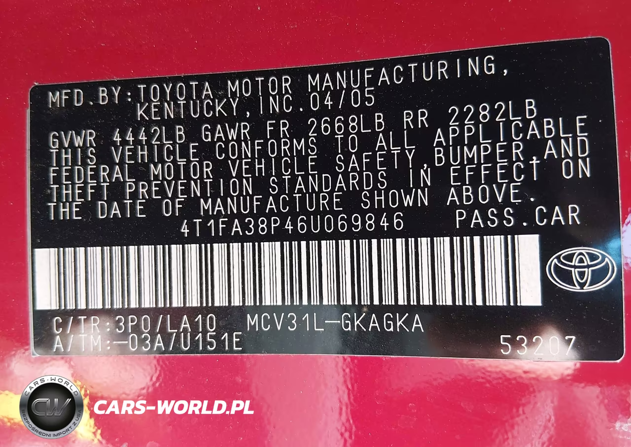 2006 Toyota Camry Solara Sle VIN:4T1FA38P46U069846 - 9