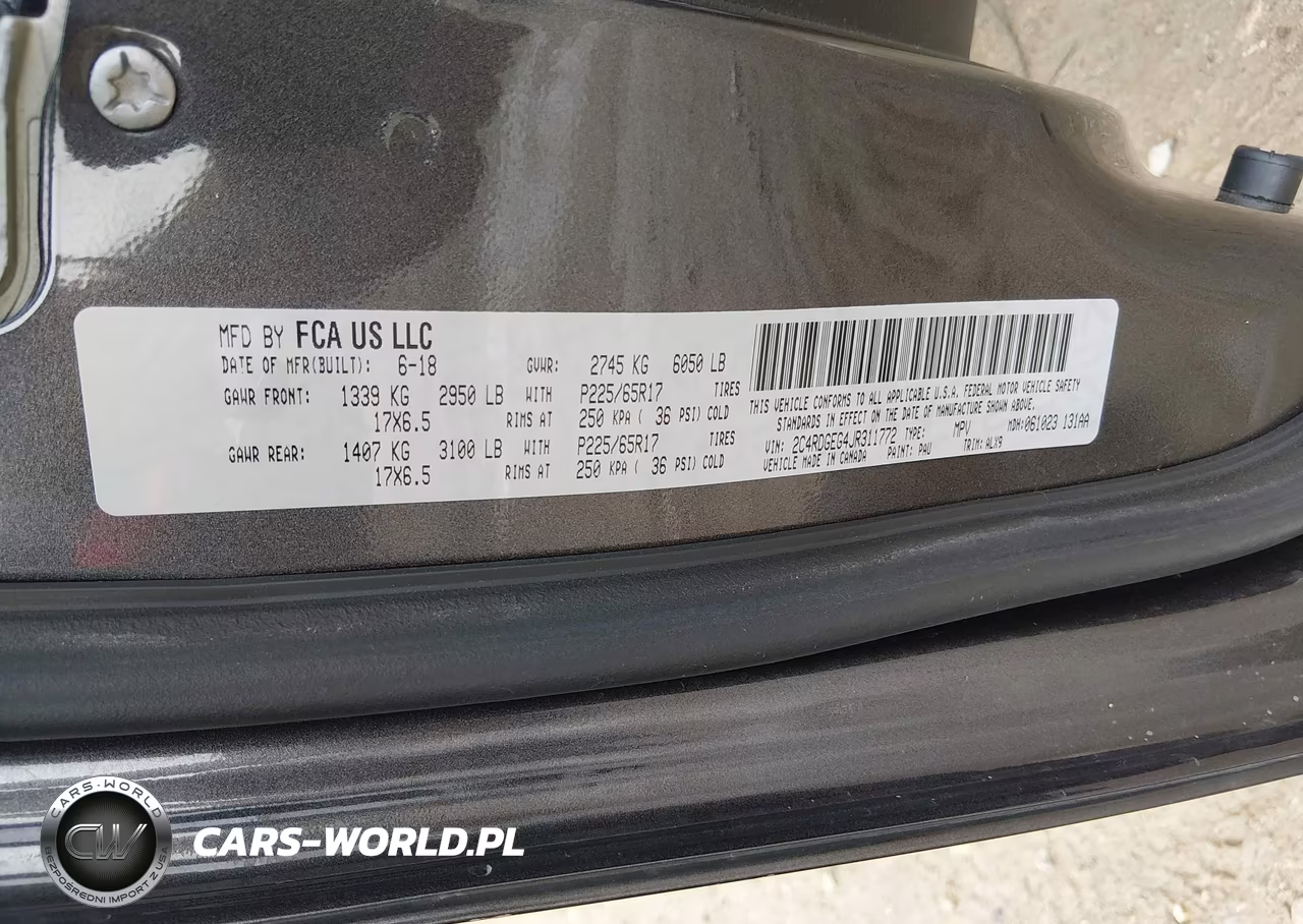 2018 Dodge Grand Caravan Gt VIN:2C4RDGEG4JR311772 - 9
