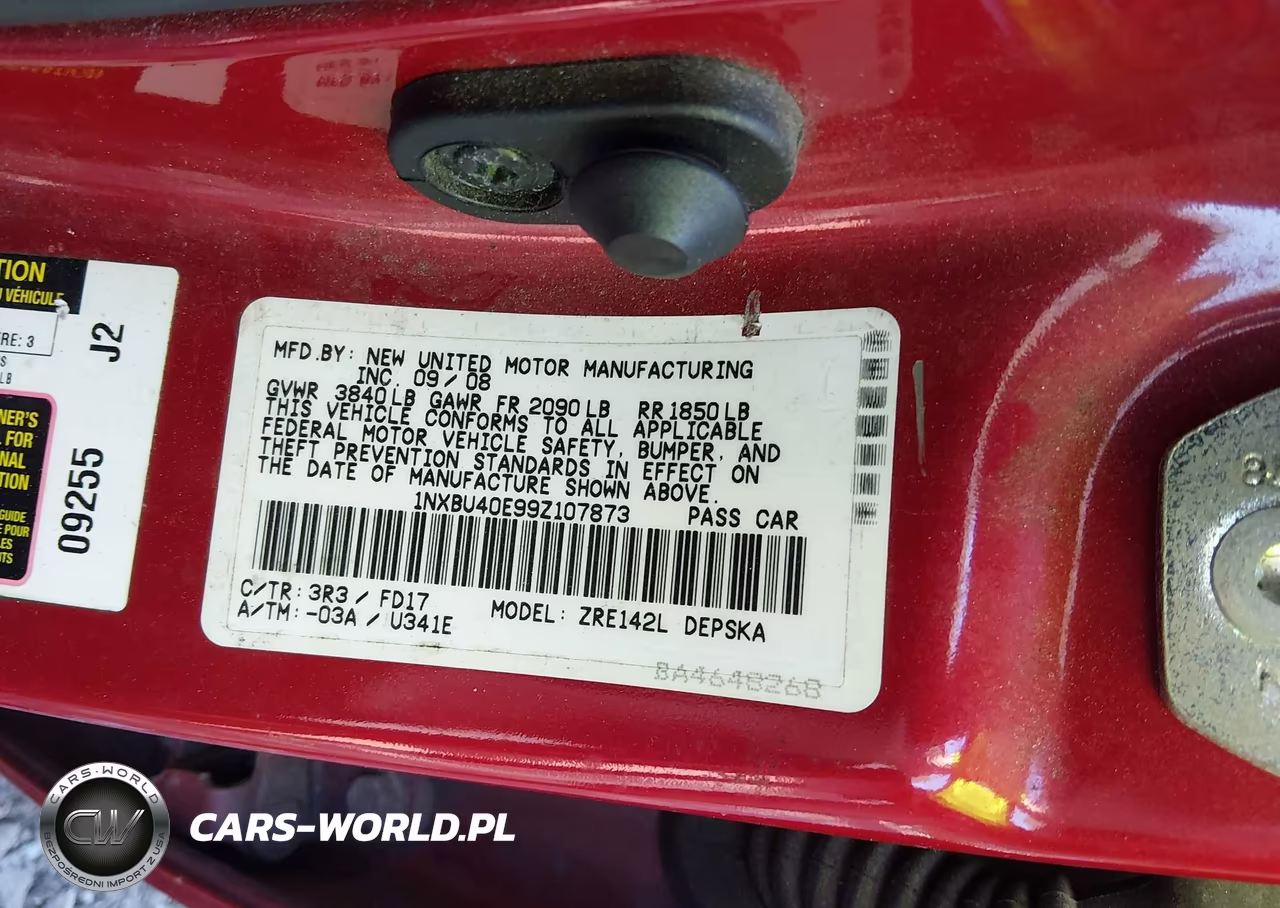 2009 Toyota Corolla S VIN:1NXBU40E99Z107873 - 9