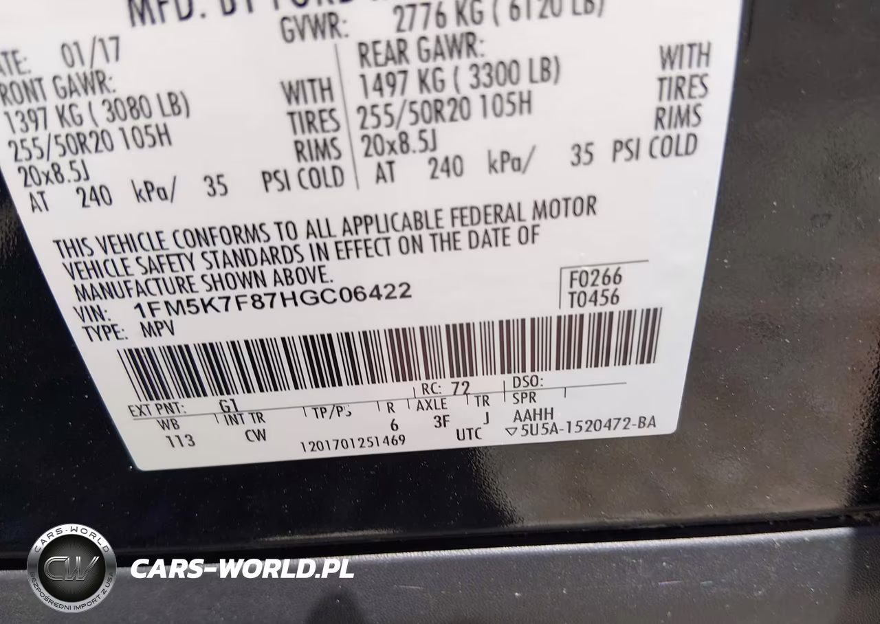 2017 Ford Explorer Limited VIN:1FM5K7F87HGC06422 - 9