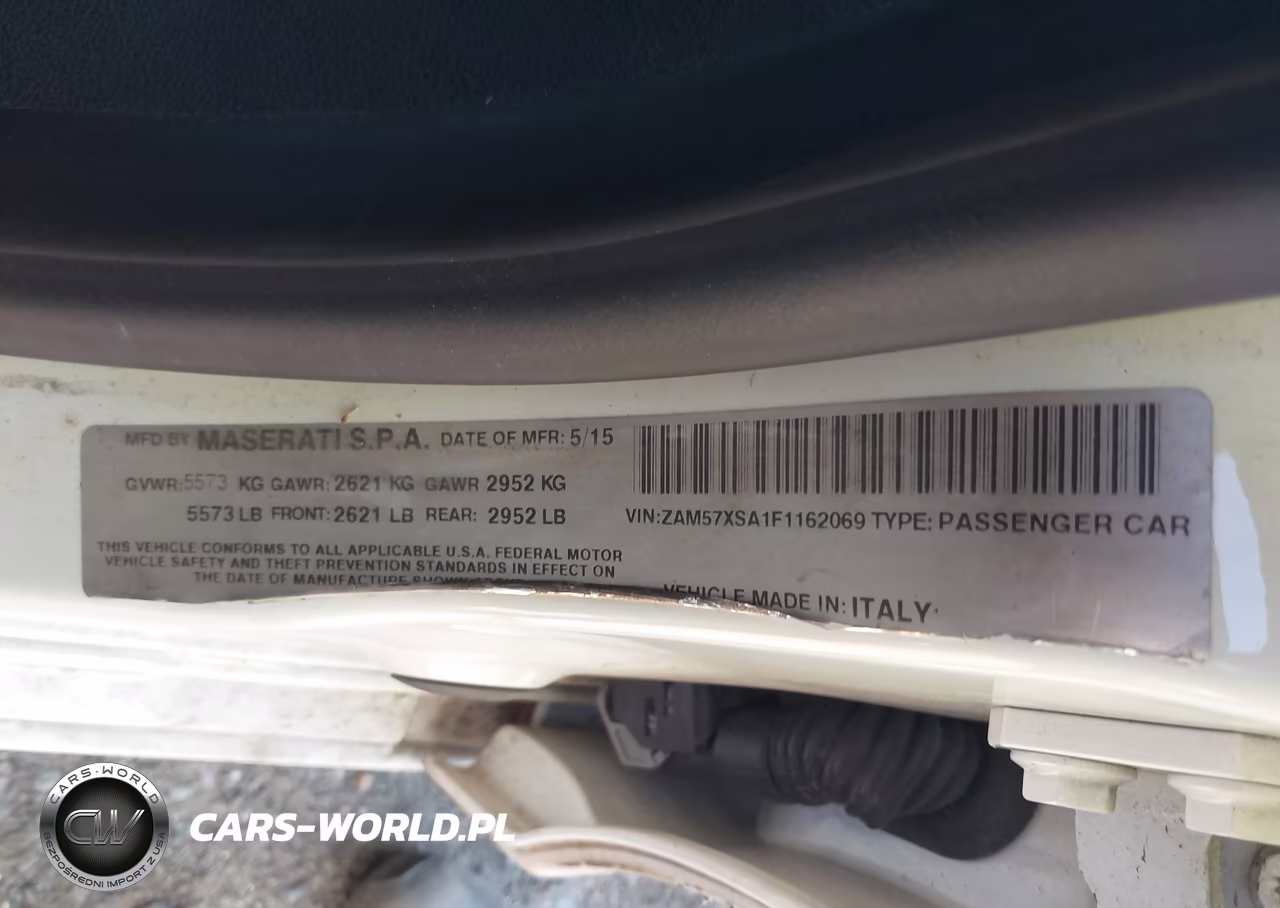 2015 Maserati Ghibli VIN:ZAM57XSA1F1162069 - 9