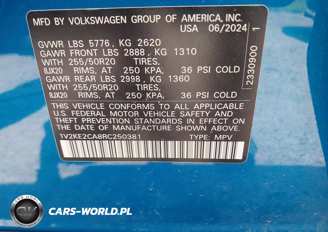 2024 Volkswagen Atlas Cross Sport 2.0T Se W-Technology VIN:1V2KE2CA8RC250381 - 9