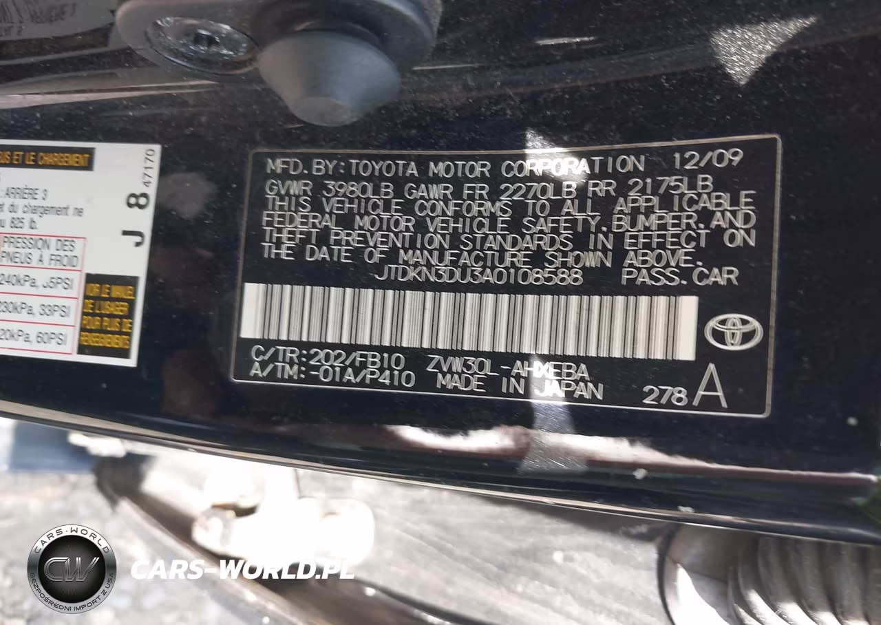 2010 Toyota Prius Iii VIN:JTDKN3DU3A0108588 - 9