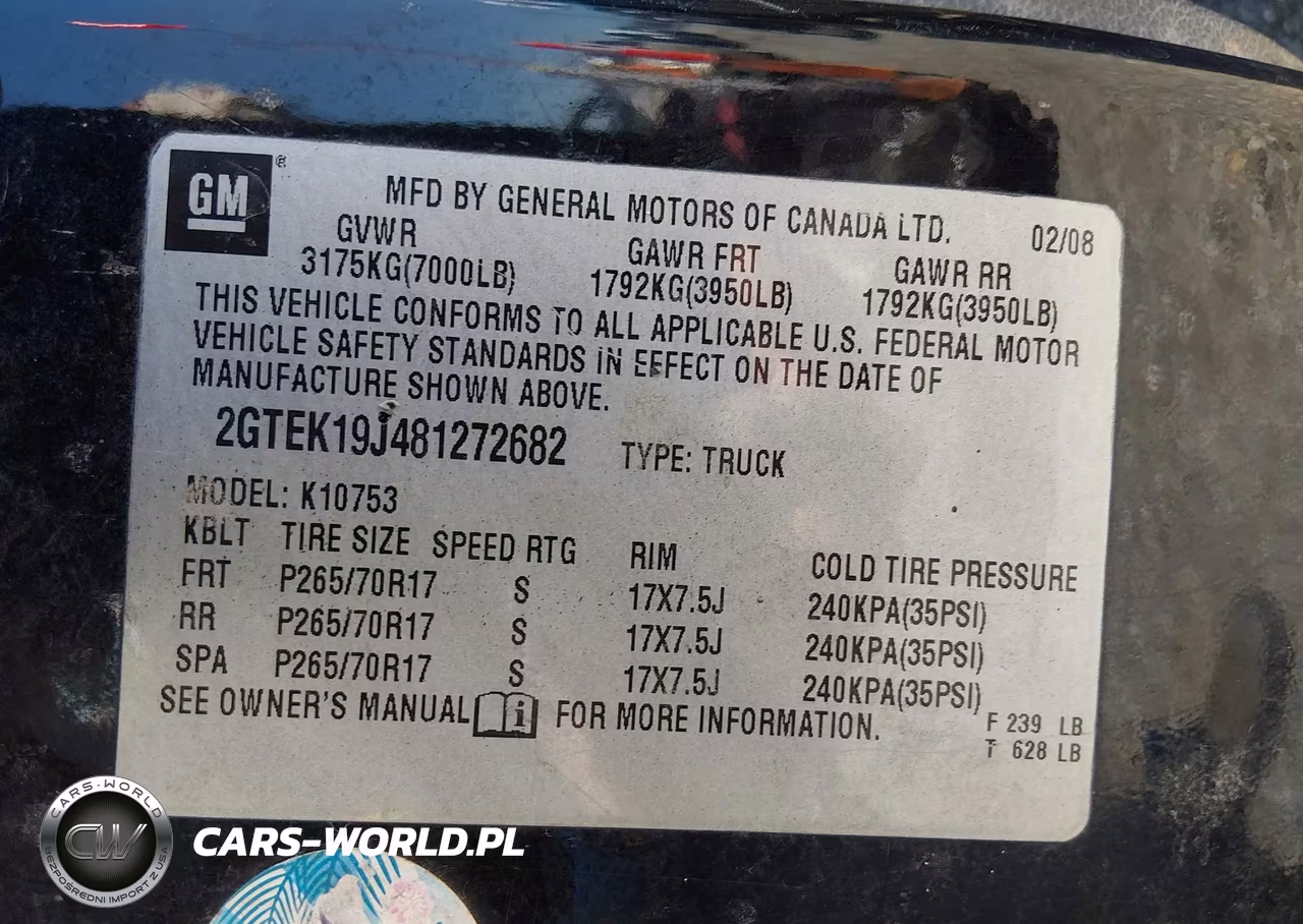 2008 GMC Sierra 1500 Sle1 VIN:2GTEK19J481272682 - 9