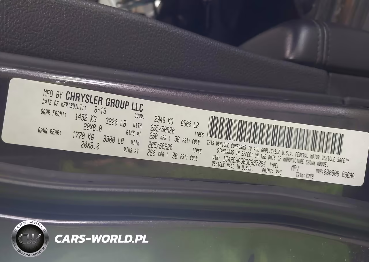 2013 Dodge Durango Sxt VIN:1C4RDHAG6DC697894 - 9