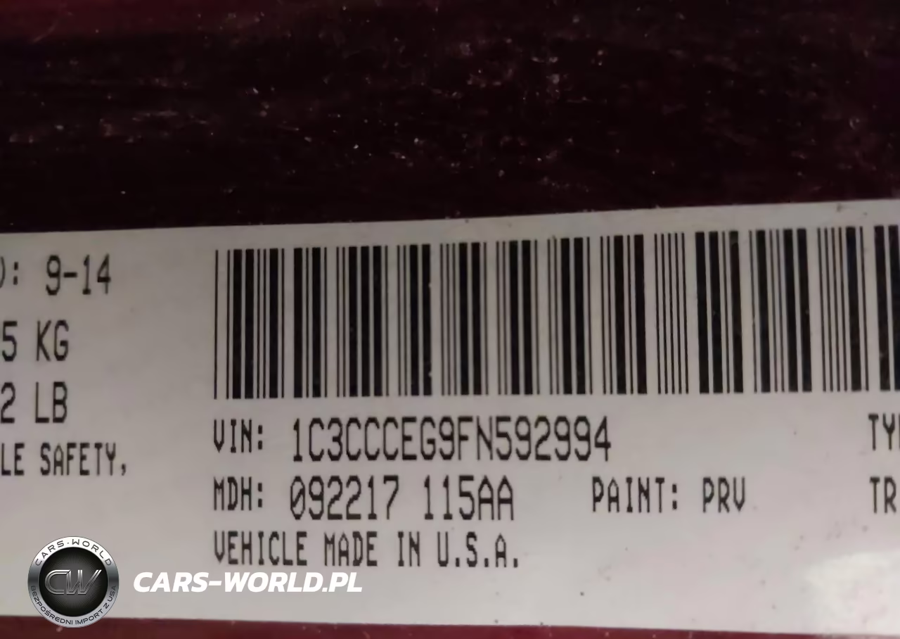 2015 Chrysler 200 C VIN:1C3CCCEG9FN592994 - 9