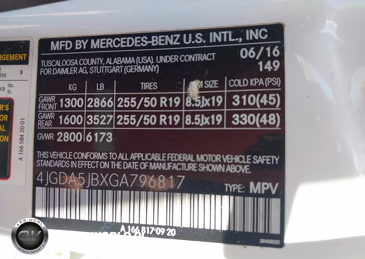 2016 Mercedes-Benz Gle 350 VIN:4JGDA5JBXGA796817 - 9