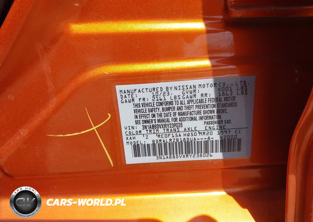 2024 Nissan Sentra Sr Xtronic Cvt VIN:3N1AB8DVXRY238026 - 9
