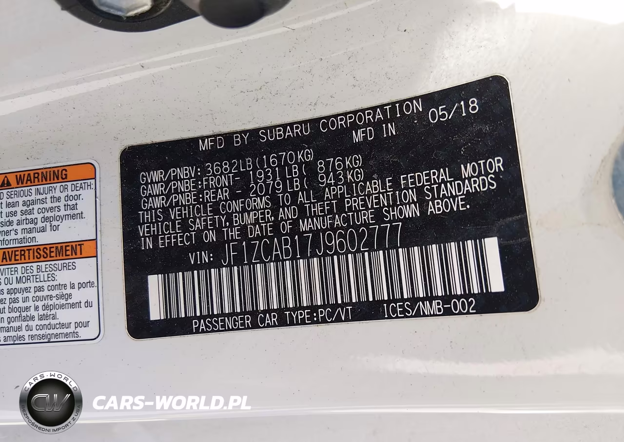 2018 Subaru Brz Premium VIN:JF1ZCAB17J9602777 - 9