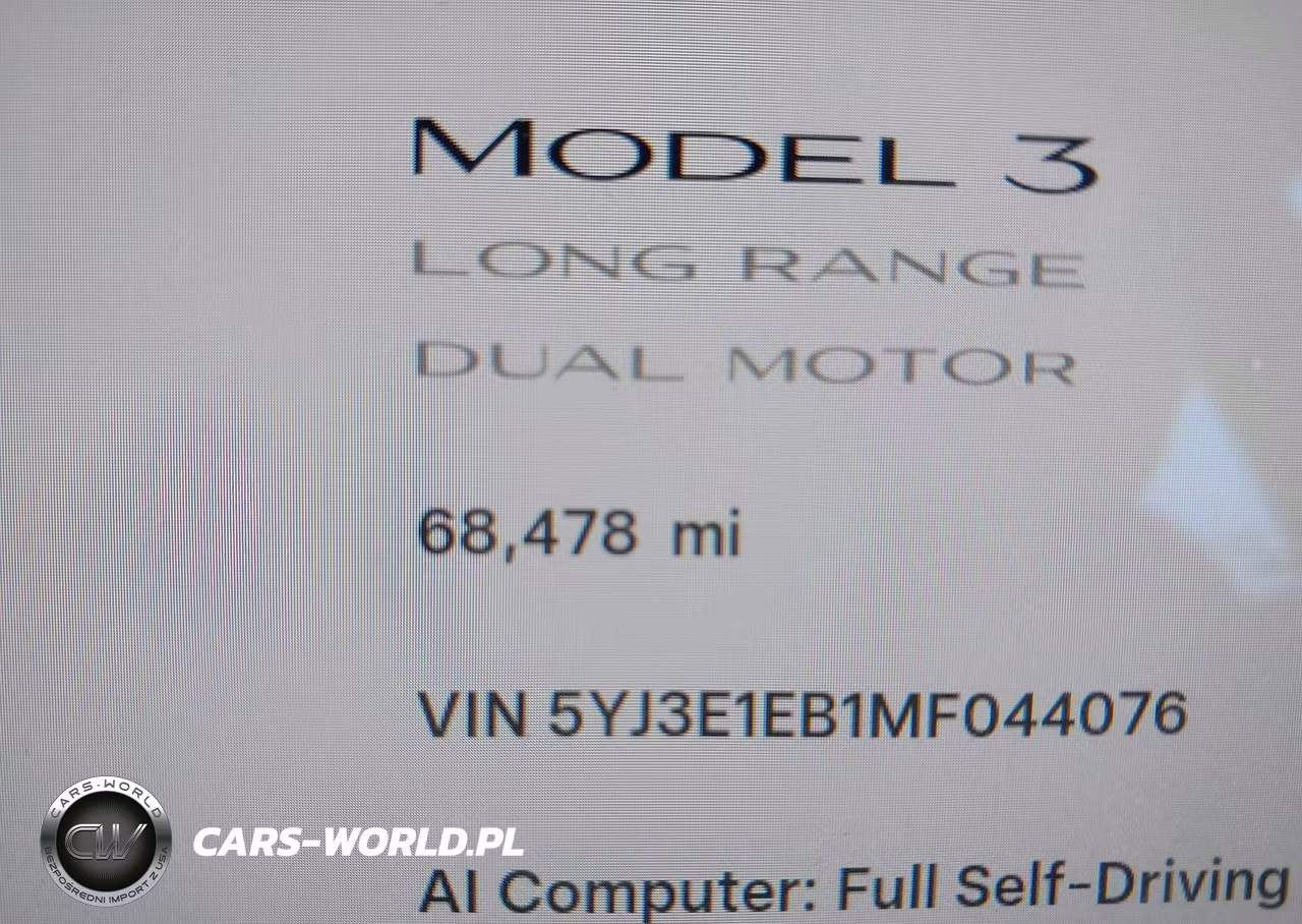 2021 Tesla Model 3 Long Range VIN:5YJ3E1EB1MF044076 - 15