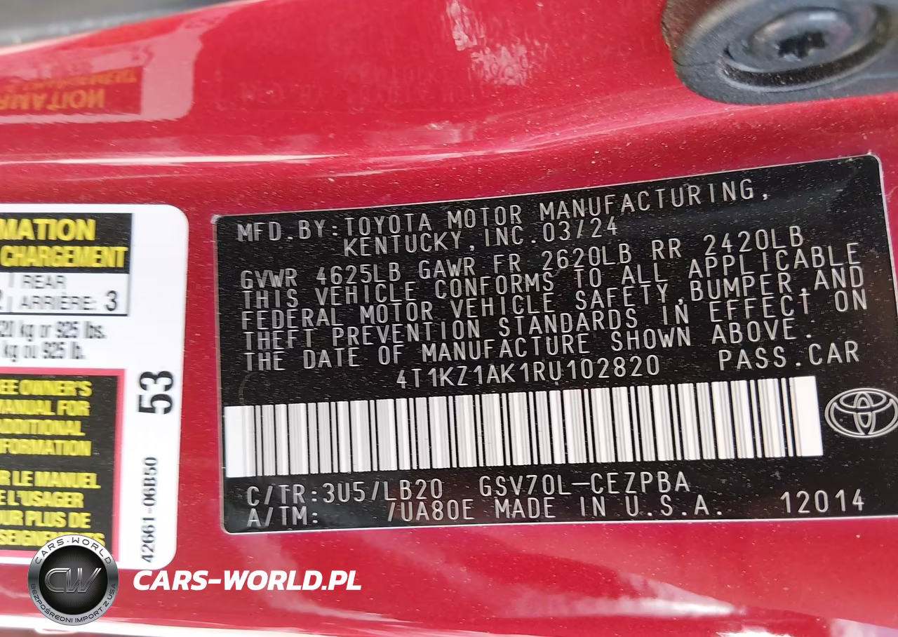 2024 Toyota Camry Xse V6 VIN:4T1KZ1AK1RU102820 - 9