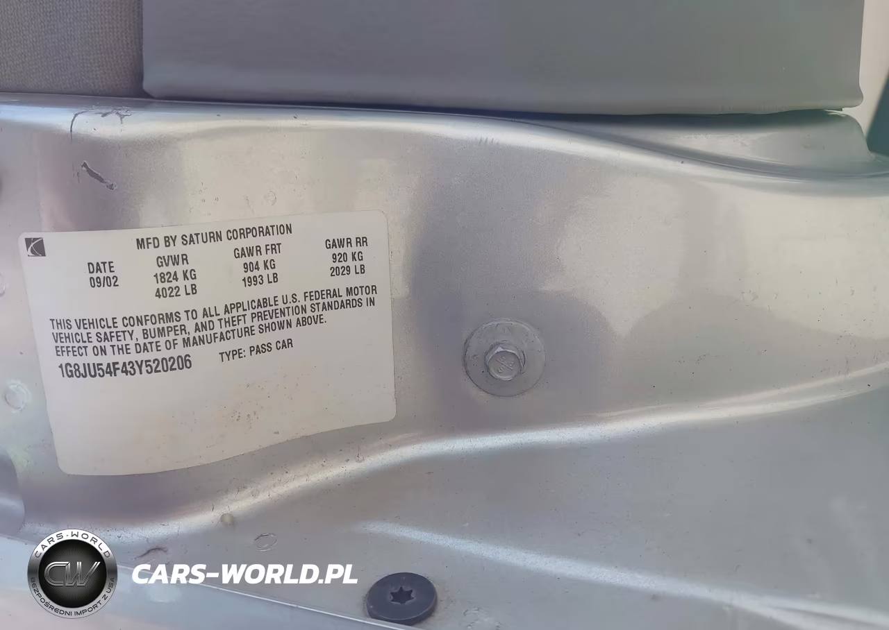 2003 Saturn L-Series L200 VIN:1G8JU54F43Y520206 - 9