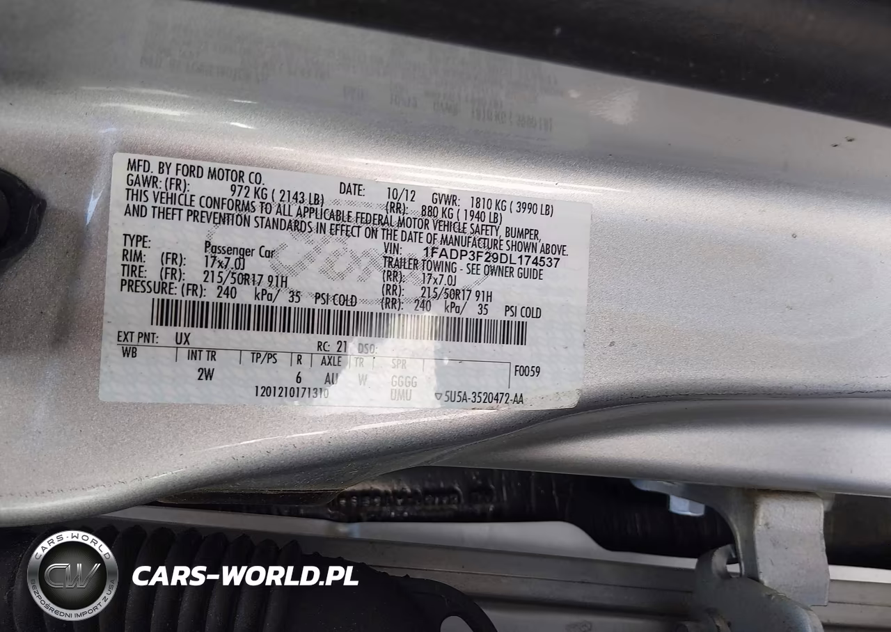 2013 Ford Focus Se VIN:1FADP3F29DL174537 - 9
