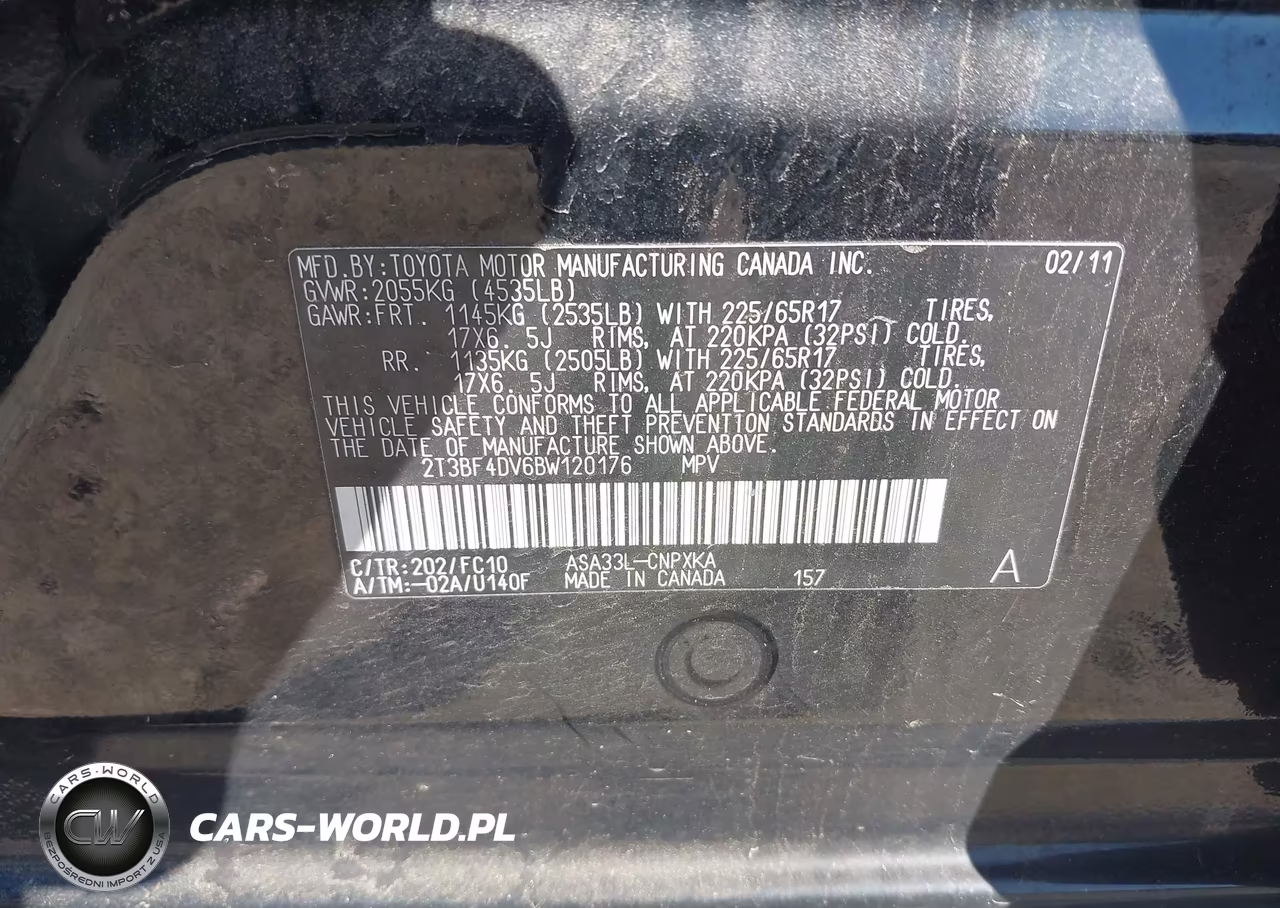 2011 Toyota Rav4 VIN:2T3BF4DV6BW120176 - 9