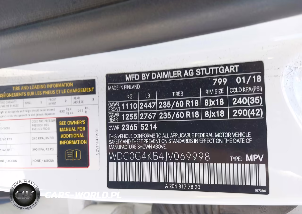 2018 Mercedes-Benz Glc 300 4Matic VIN:WDC0G4KB4JV069998 - 9