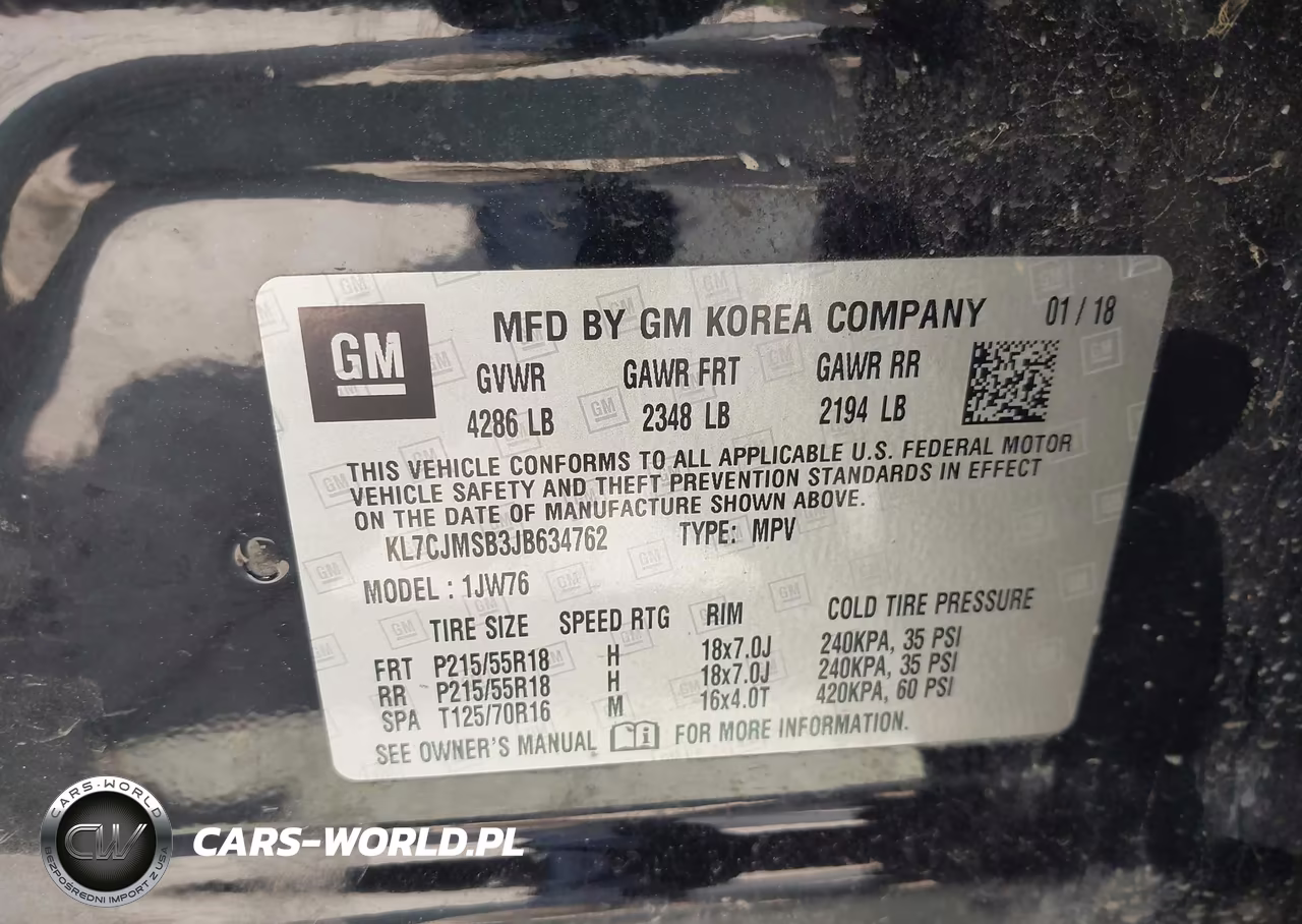 2018 Chevrolet Trax Premier VIN:KL7CJMSB3JB634762 - 9