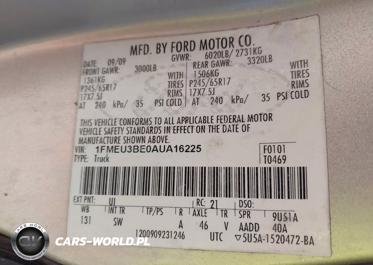 2010 Ford Explorer Sport Trac Xlt VIN:1FMEU3BE0AUA16225 - 9
