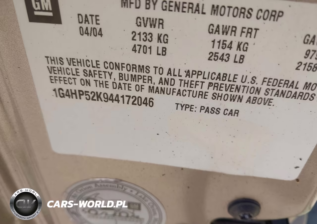 2004 Buick Lesabre Custom VIN:1G4HP52K944172046 - 9