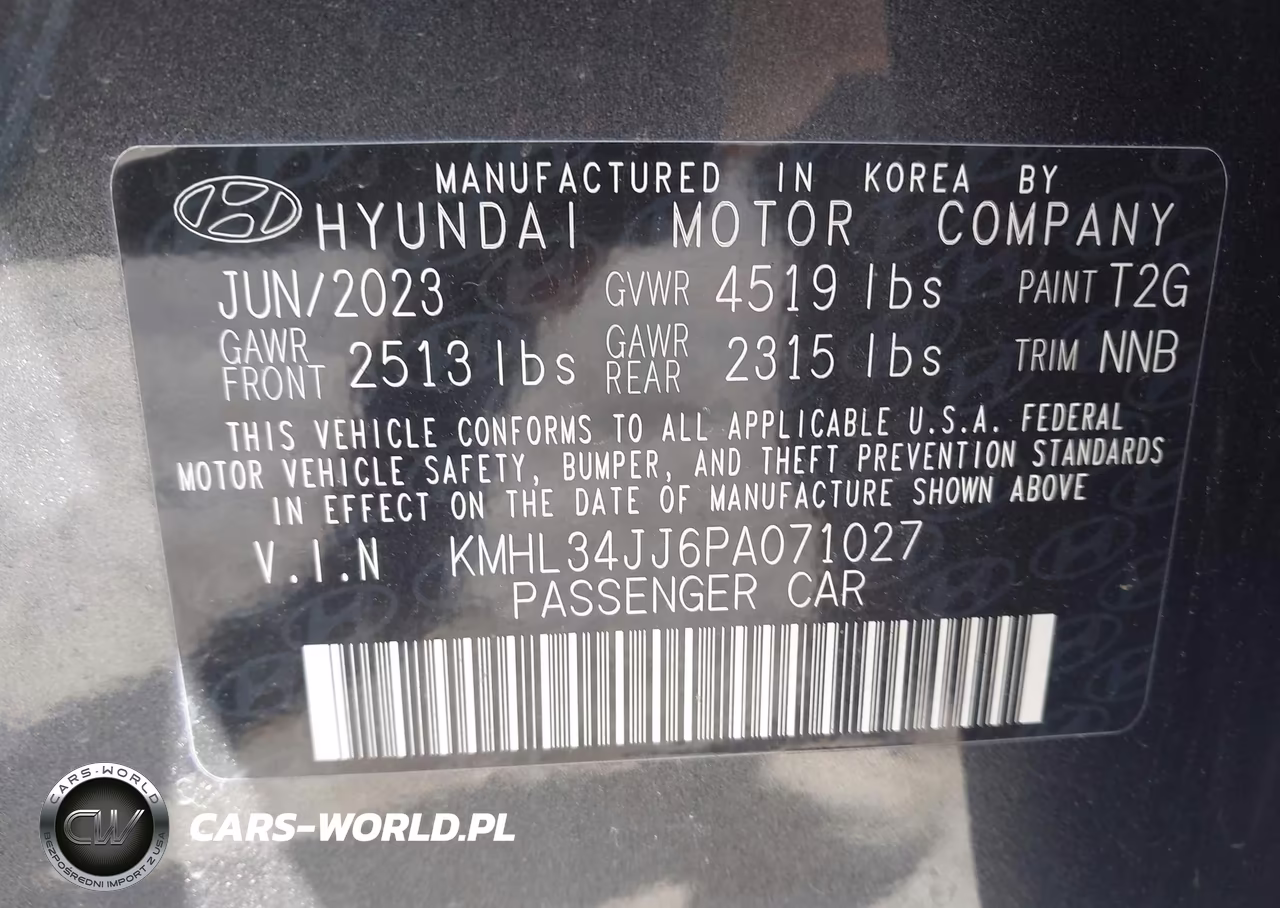 2023 Hyundai Sonata Hybrid Sel VIN:KMHL34JJ6PA071027 - 9