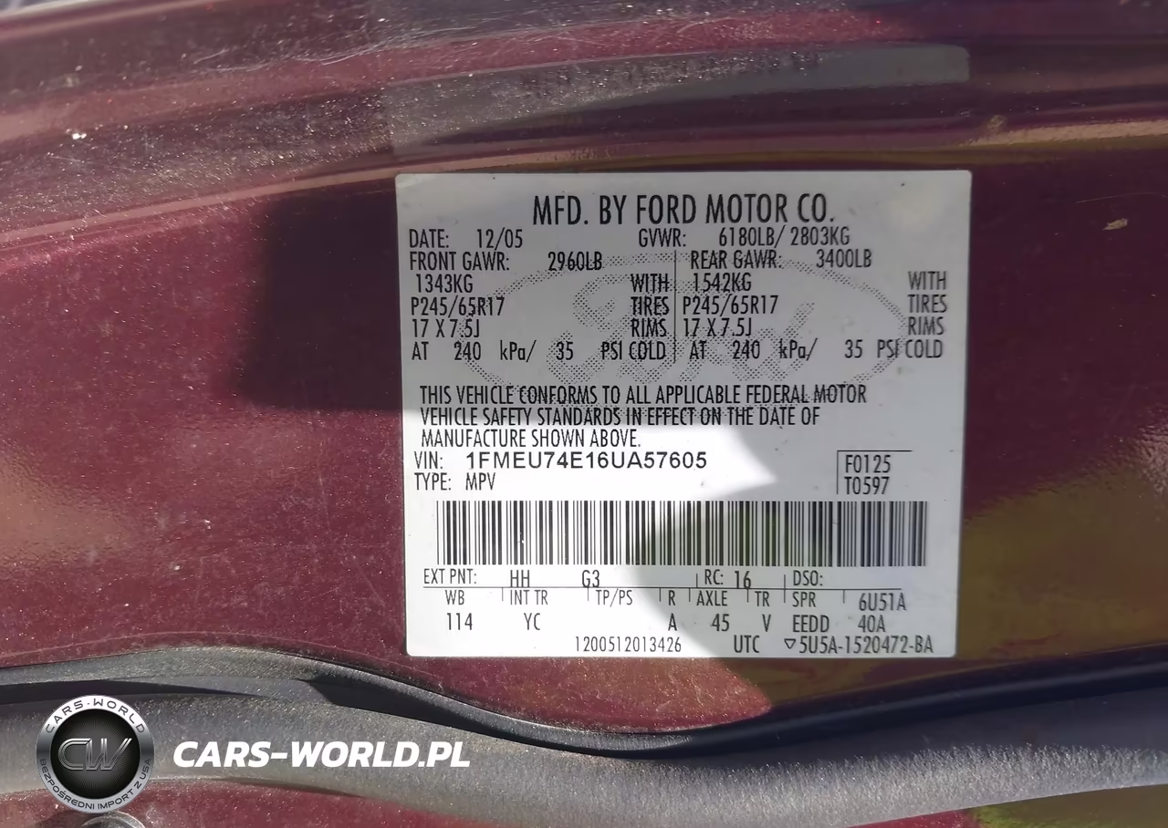 2006 Ford Explorer Eddie Bauer VIN:1FMEU74E16UA57605 - 9