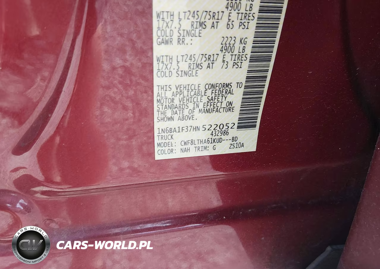 2017 Nissan Titan Xd Sv Diesel VIN:1N6BA1F37HN522052 - 9
