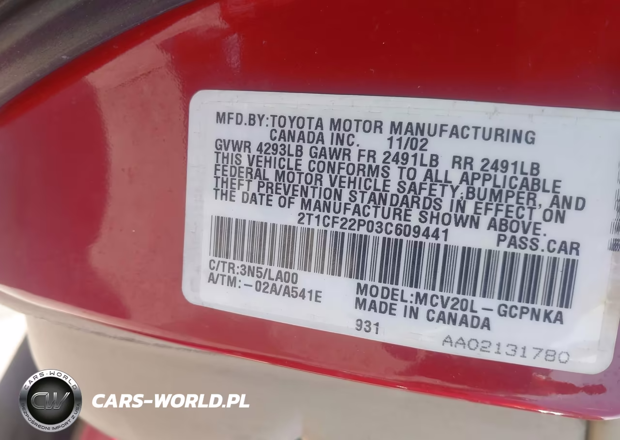 2003 Toyota Camry Solara Sle V6 VIN:2T1CF22P03C609441 - 9