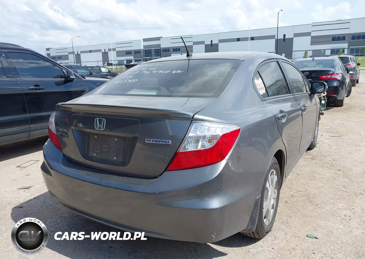 2012 Honda Civic Hybrid VIN:JHMFB4F21CS002898 - 4