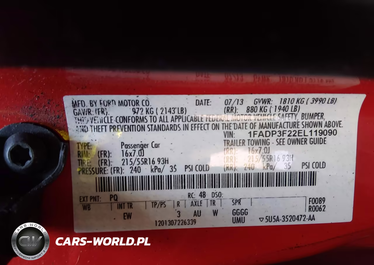 2014 Ford Focus Se VIN:1FADP3F22EL119090 - 9