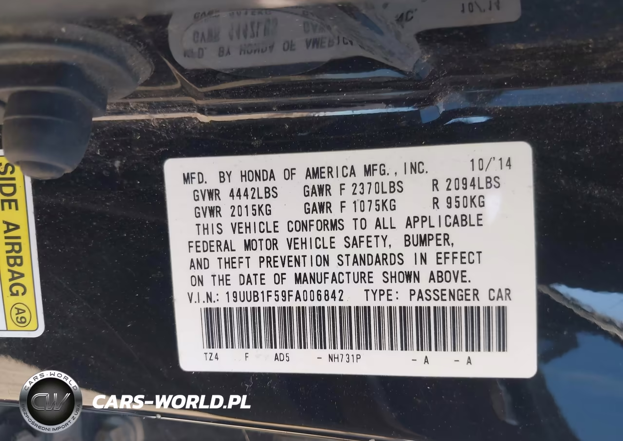 2015 Acura Tlx Tech VIN:19UUB1F59FA006842 - 9
