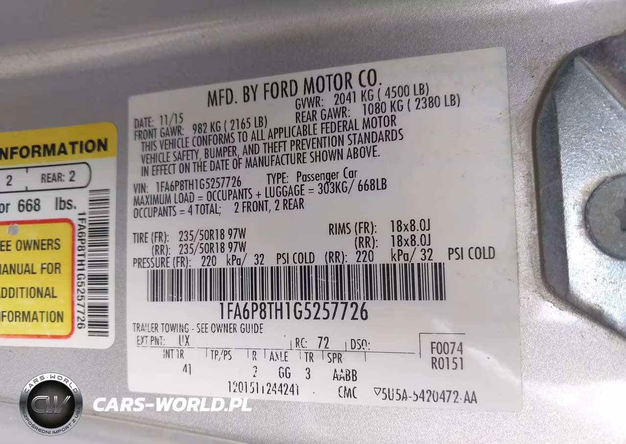 2016 Ford Mustang Ecoboost VIN:1FA6P8TH1G5257726 - 9
