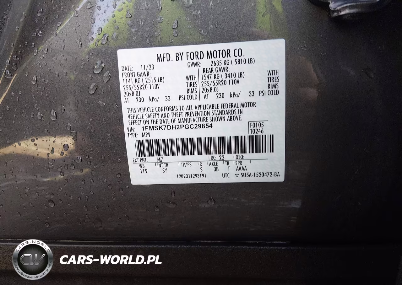 2023 Ford Explorer Xlt VIN:1FMSK7DH2PGC29854 - 9