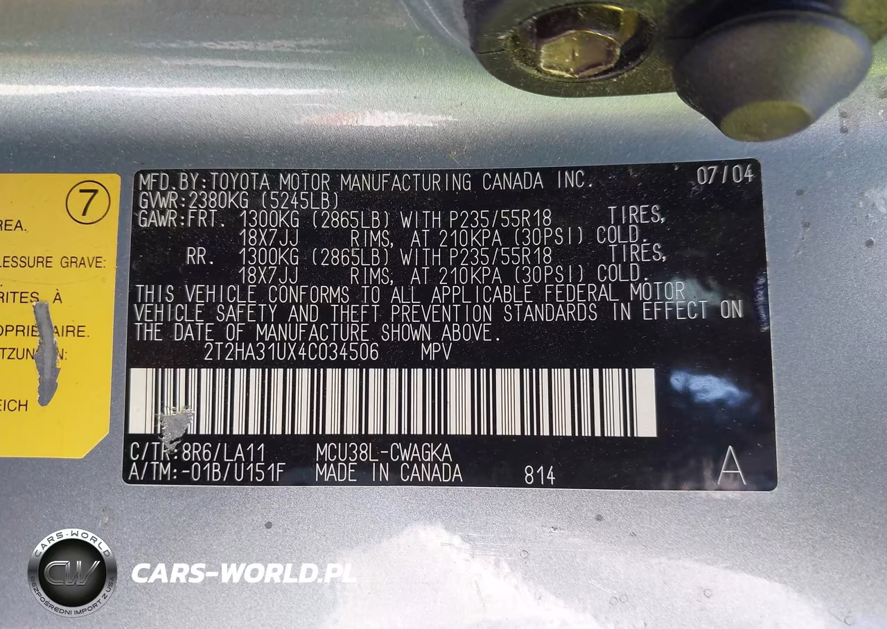 2004 Lexus Rx 330 VIN:2T2HA31UX4C034506 - 9