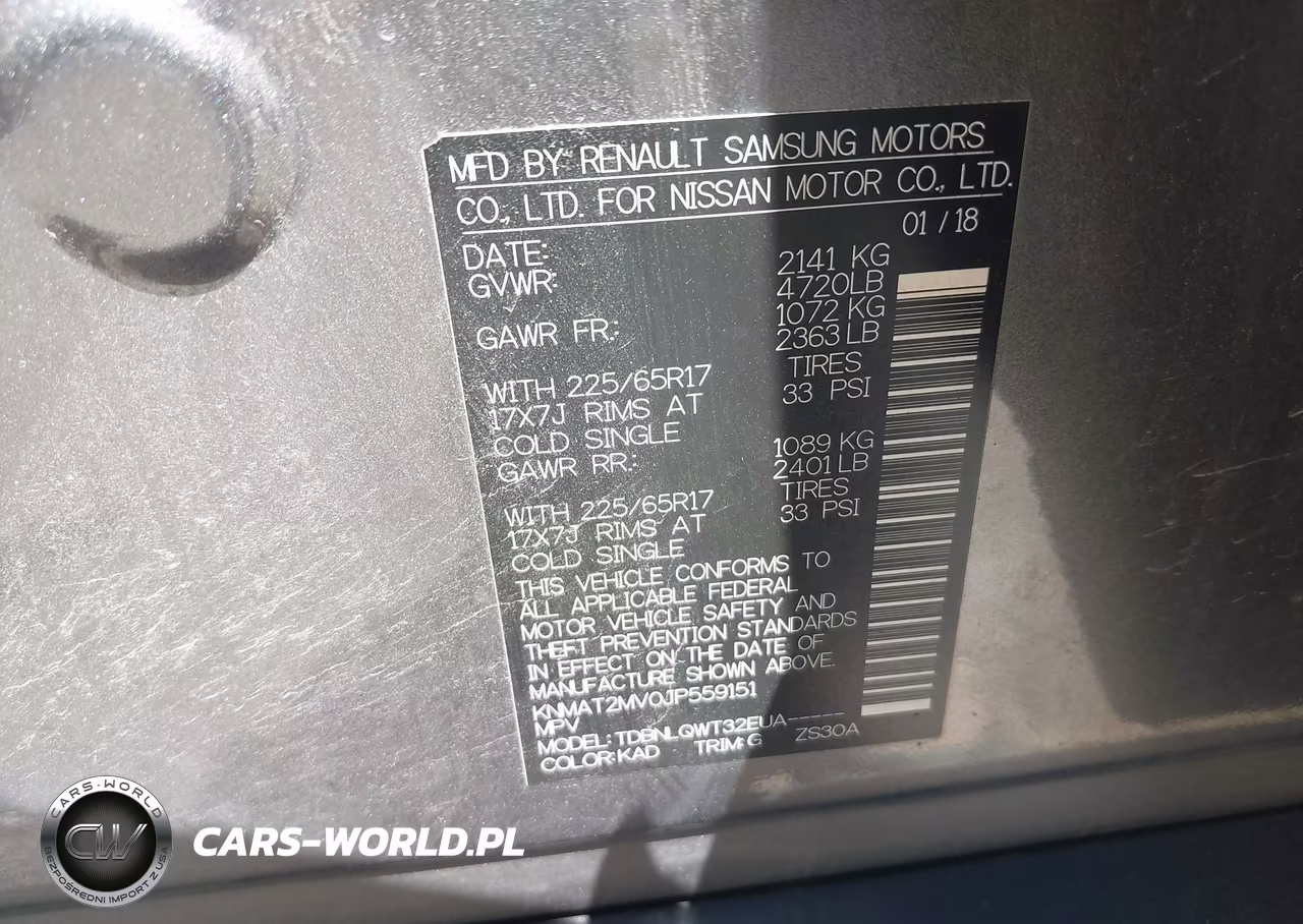 2018 Nissan Rogue Sv VIN:KNMAT2MV0JP559151 - 9