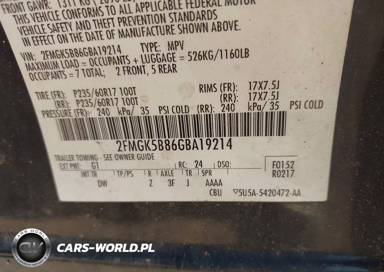 2016 Ford Flex Se VIN:2FMGK5B86GBA19214 - 9