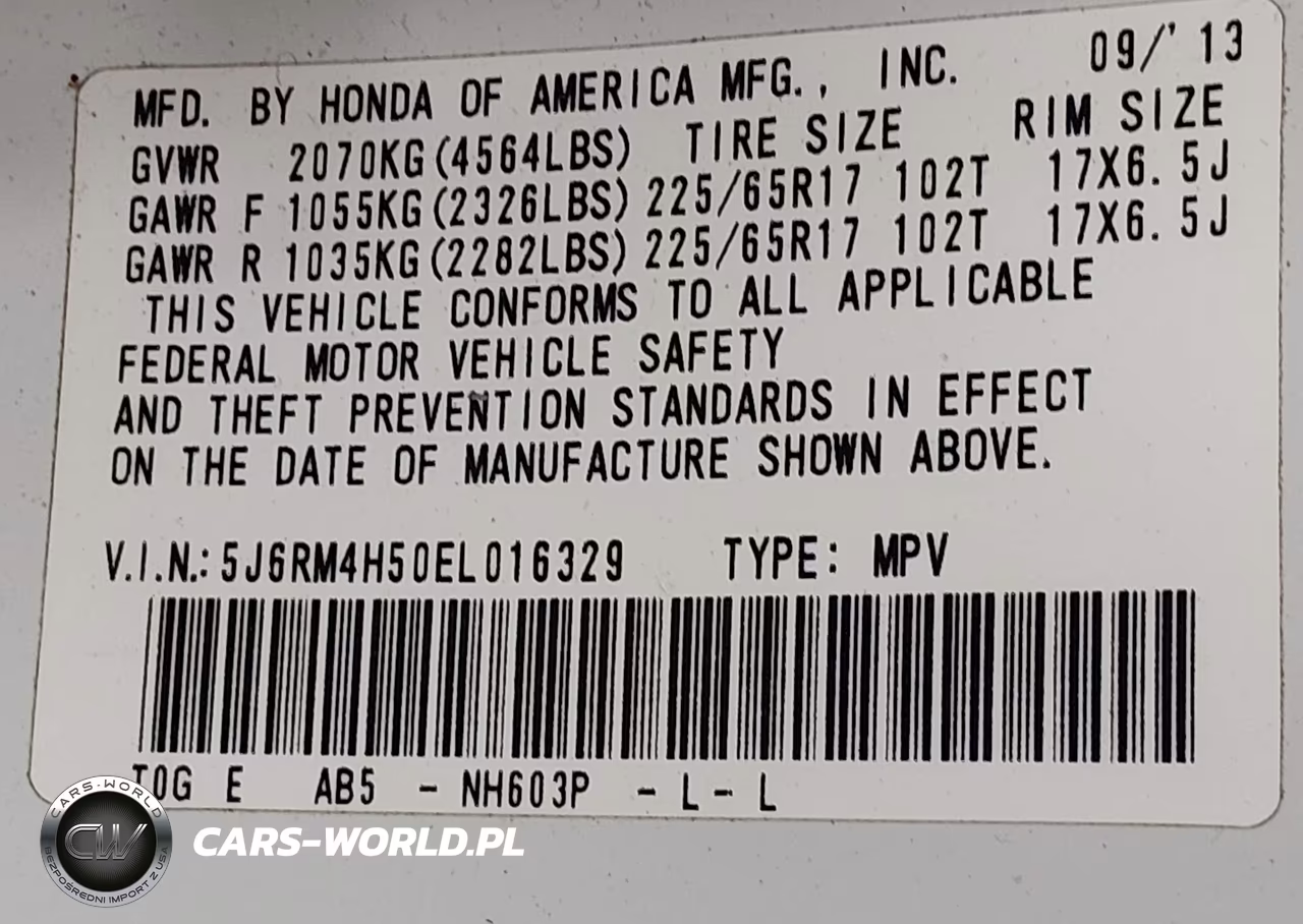 2014 Honda Cr-V Ex VIN:5J6RM4H50EL016329 - 9