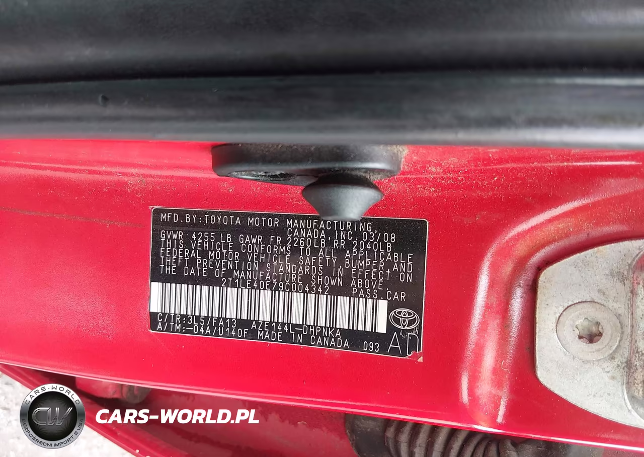 2009 Toyota Matrix S VIN:2T1LE40E79C004342 - 9