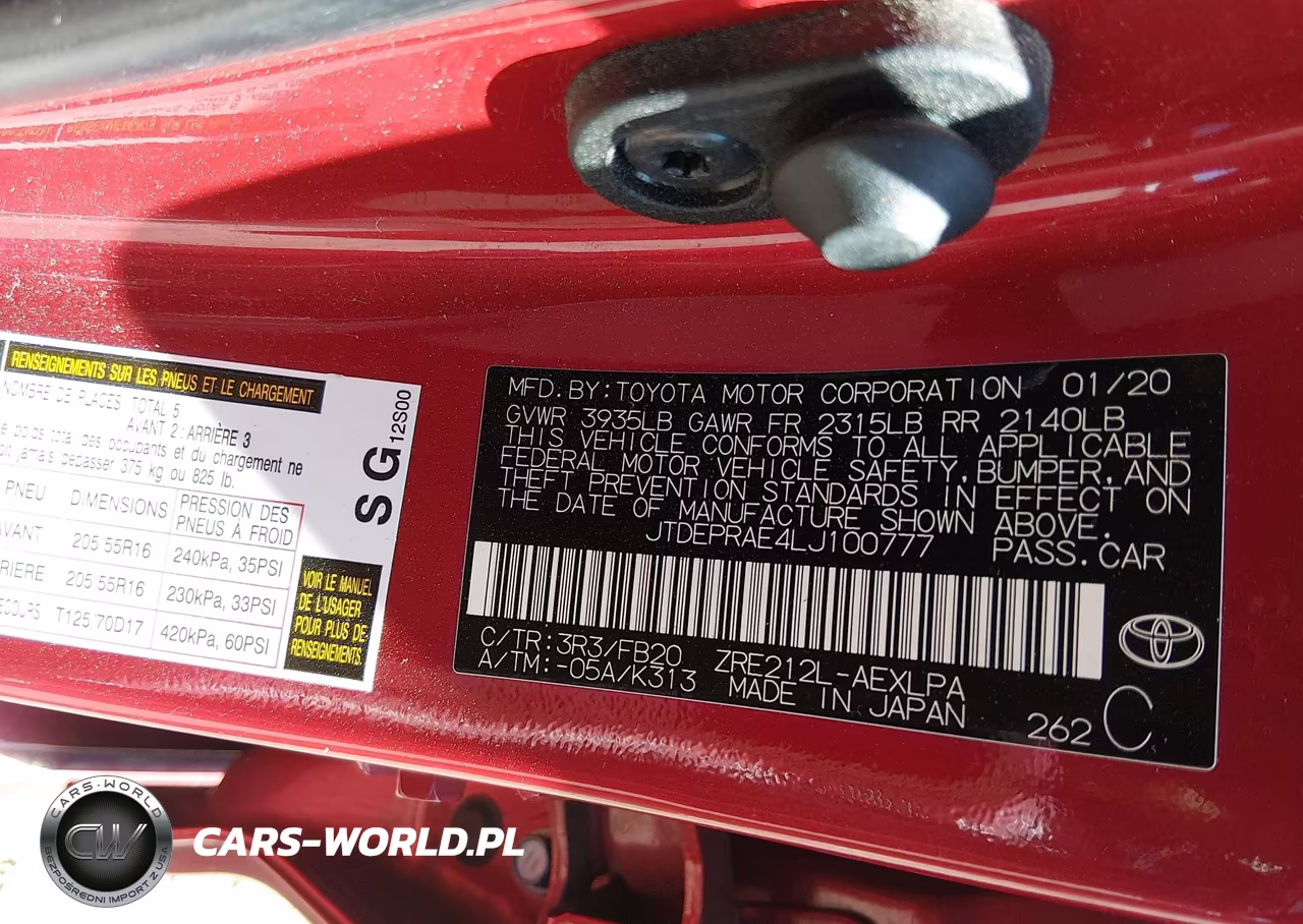 2020 Toyota Corolla Le VIN:JTDEPRAE4LJ100777 - 9