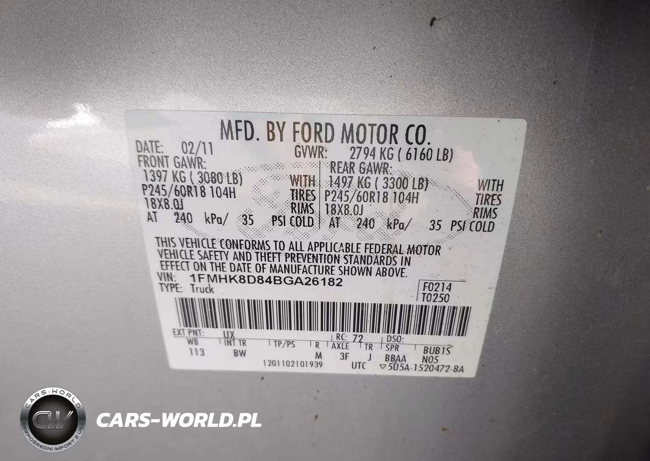 2011 Ford Explorer Xlt VIN:1FMHK8D84BGA26182 - 9