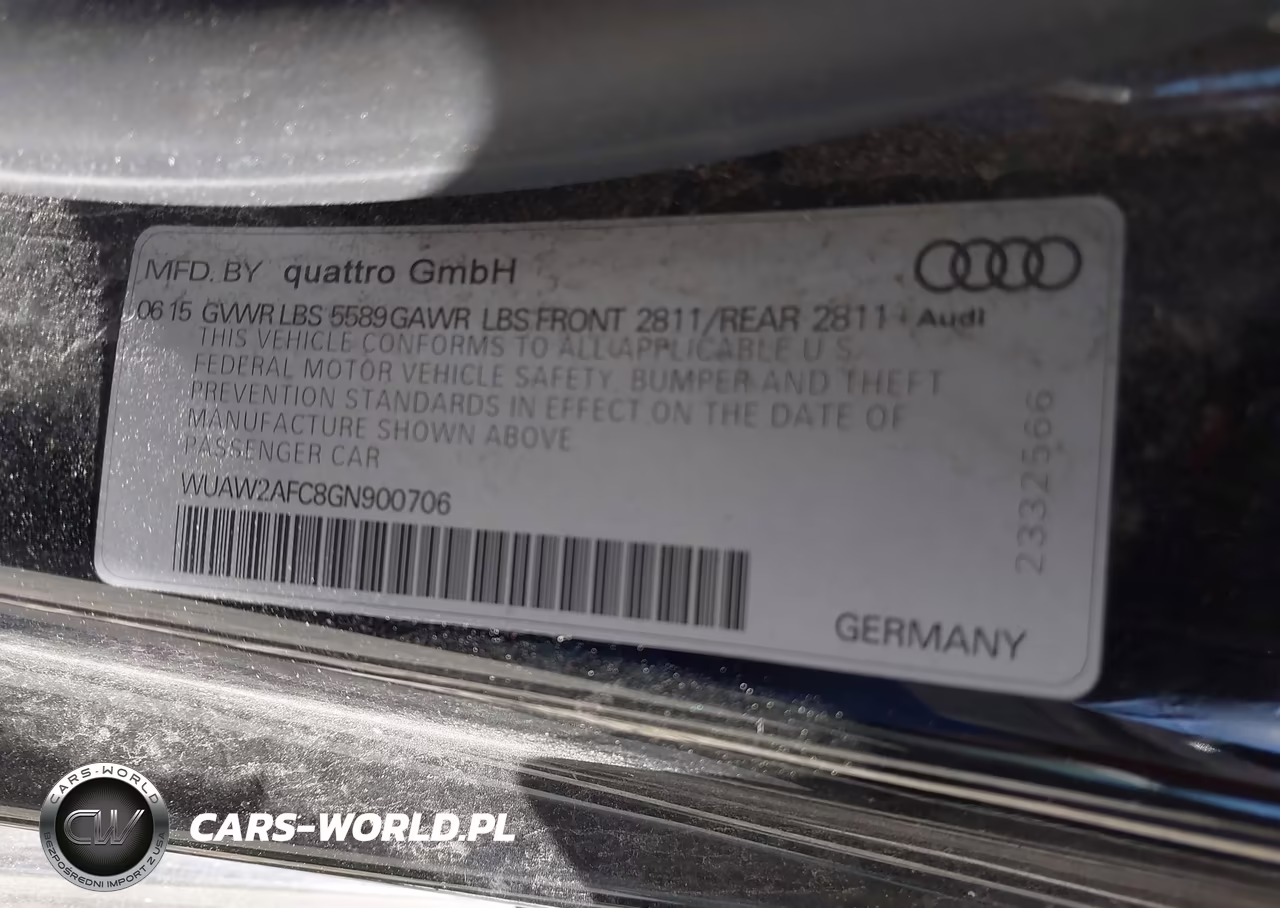 2016 Audi Rs 7 4.0T Prestige VIN:WUAW2AFC8GN900706 - 9