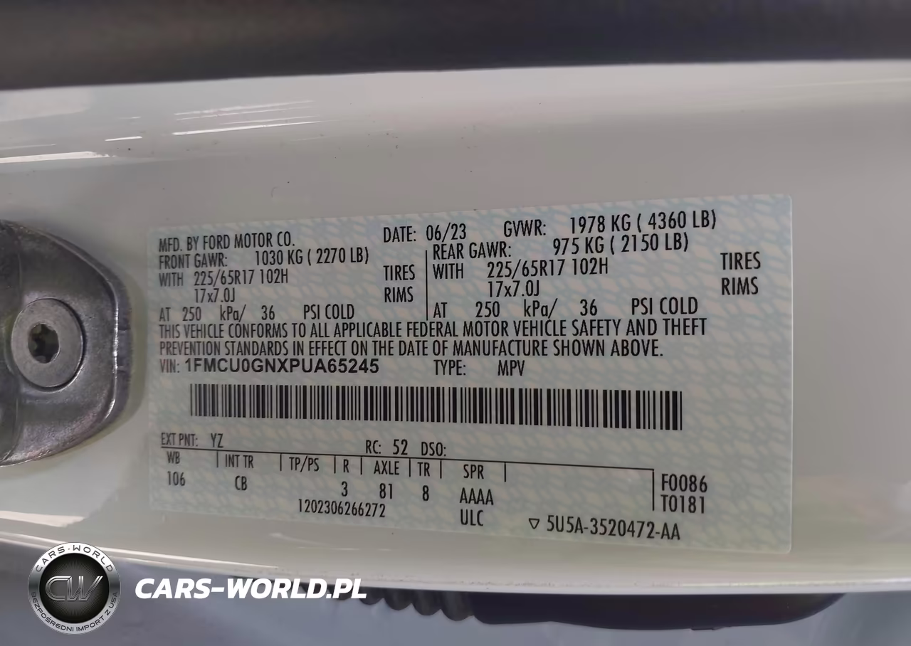 2023 Ford Escape Active VIN:1FMCU0GNXPUA65245 - 9