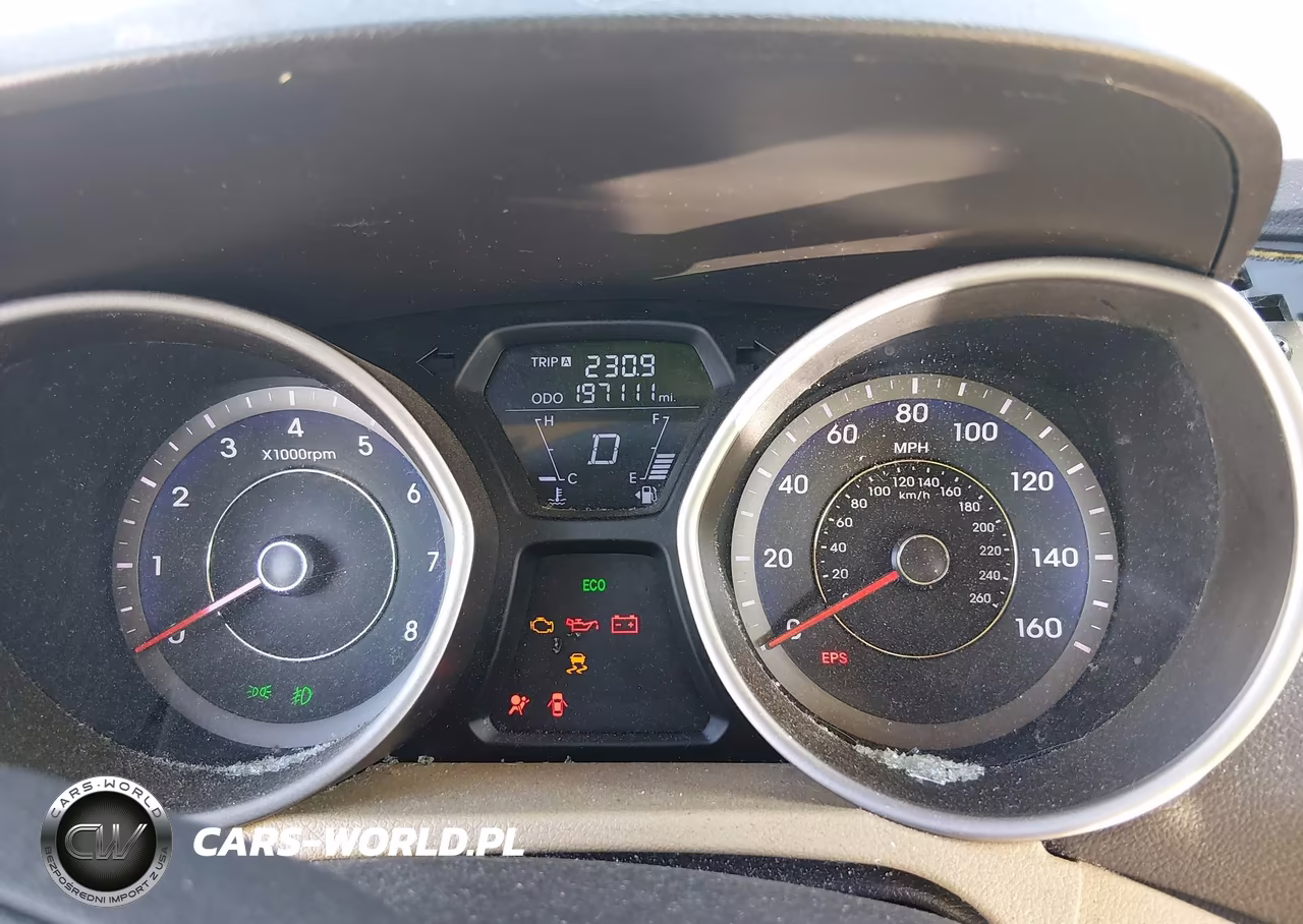 2013 Hyundai Elantra Gls VIN:KMHDH4AE2DU571365 - 7