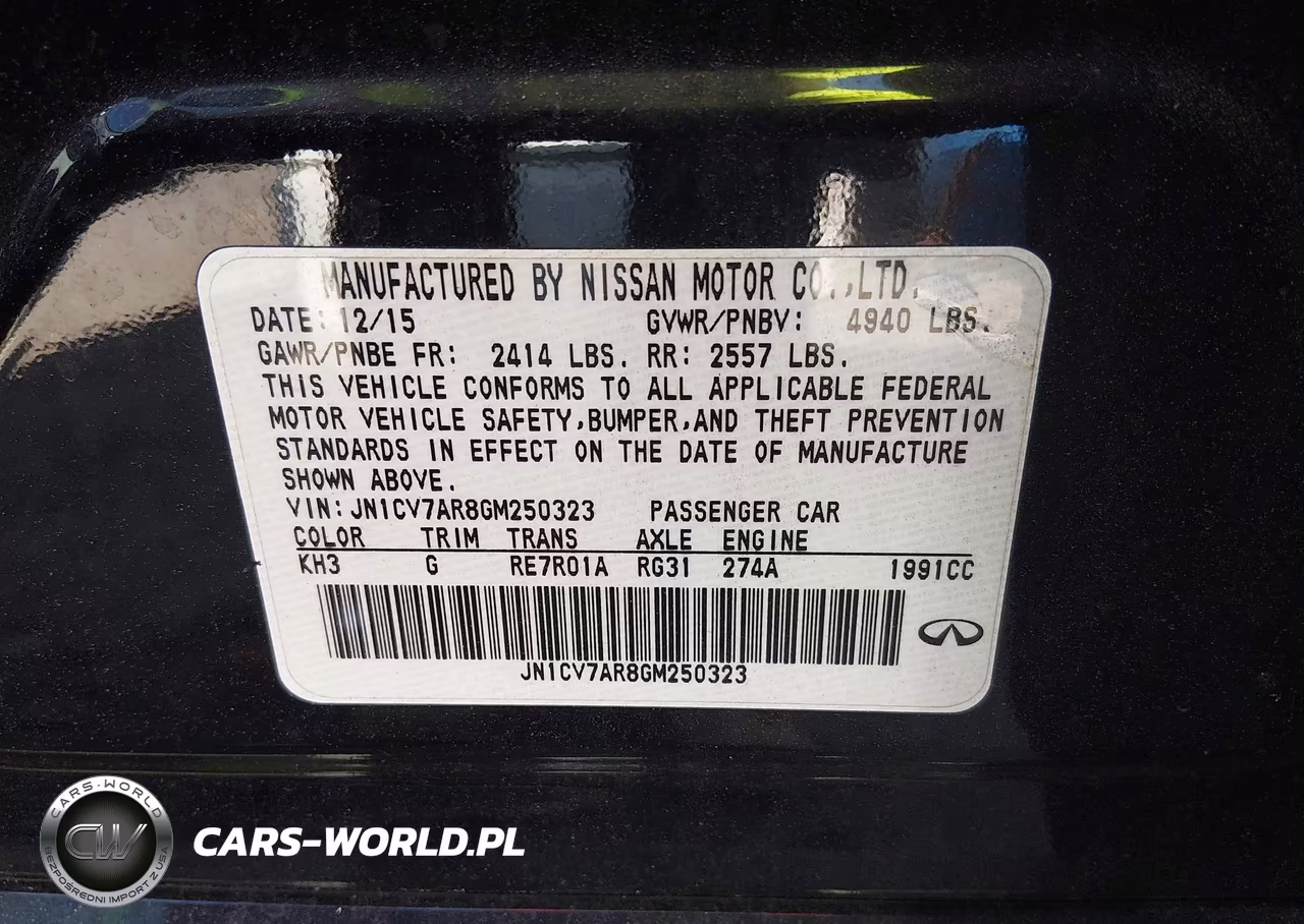 2016 Infiniti Q50 2.0T Premium VIN:JN1CV7AR8GM250323 - 9