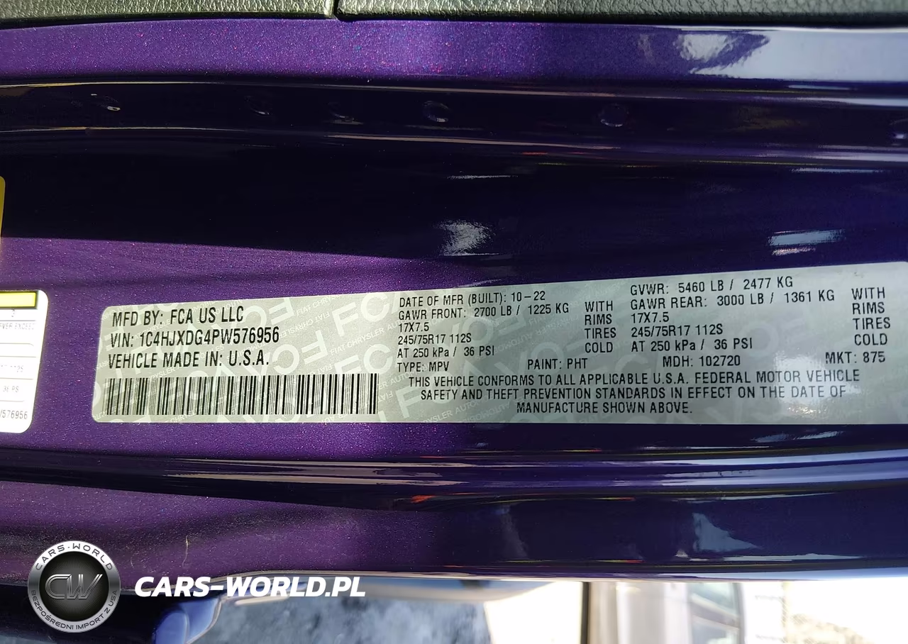 2023 Jeep Wrangler 4-Door Sport S 4X4 VIN:1C4HJXDG4PW576956 - 9