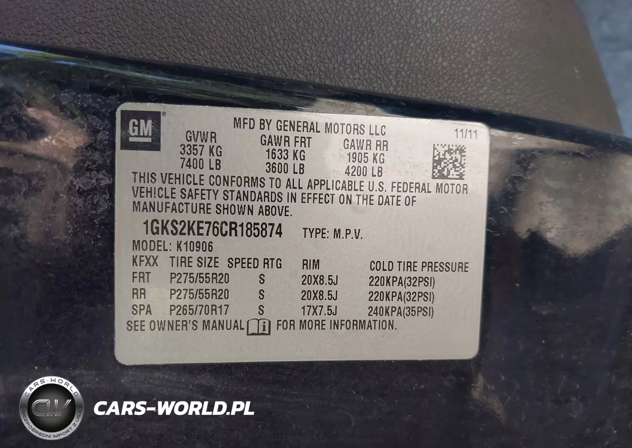 2012 GMC Yukon Xl 1500 Slt VIN:1GKS2KE76CR185874 - 9
